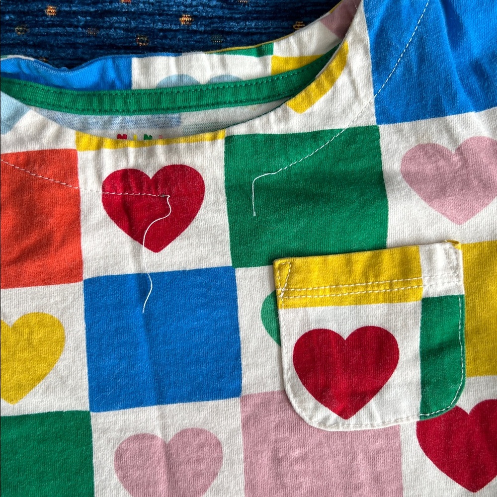 Mini Boden Multicolor Heart & Tea Collection Striped Yellow Floral Dress Bundle - Picture 4 of 14